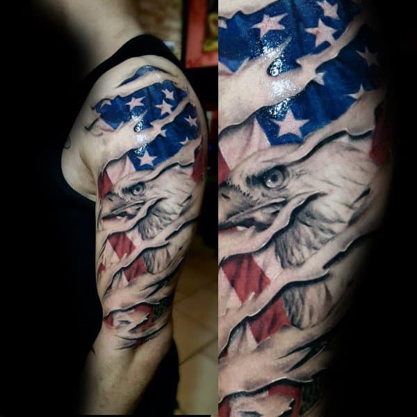 Badass Eagle Tattoo For Men