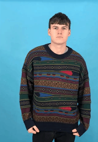 Vintage 80's Coogi style Cosby Jumper