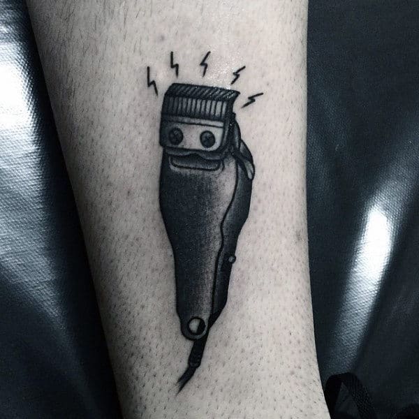 Barber Buzzing Electric Clipper Tattoo For Men