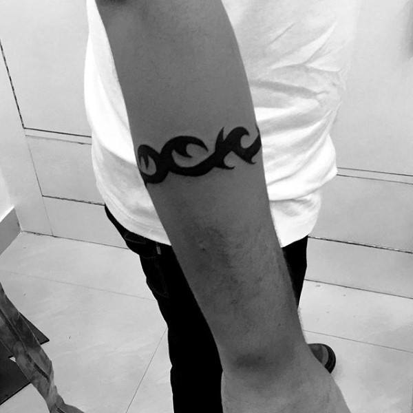 Barbwire Masculine Male Armband Tattoo