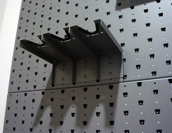 barrel horizontal rifle hanger for gun room wall