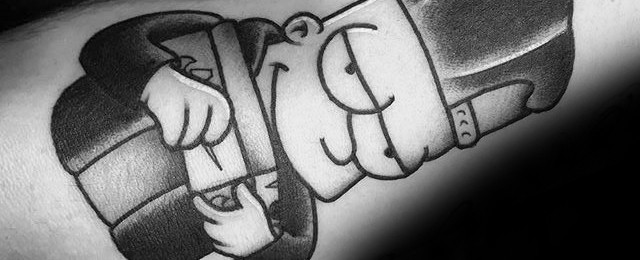 Bart Simpson Tattoo Designs For Men