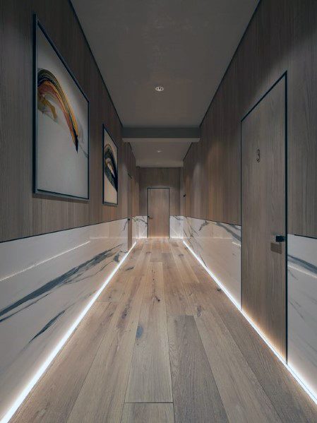 Baseboard Led House Hallway Lighting Ideas