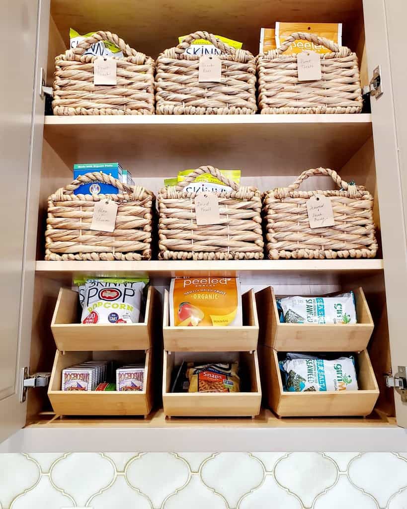 basket small pantry storage