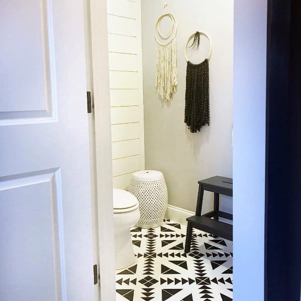 Bathroom Pattern Cool Painted Floor