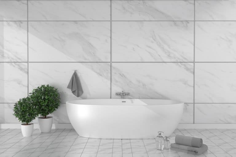 wall and floor bathroom tiles white tub