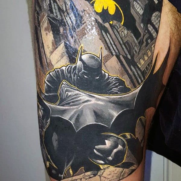 Batman Sign Tattoo Men