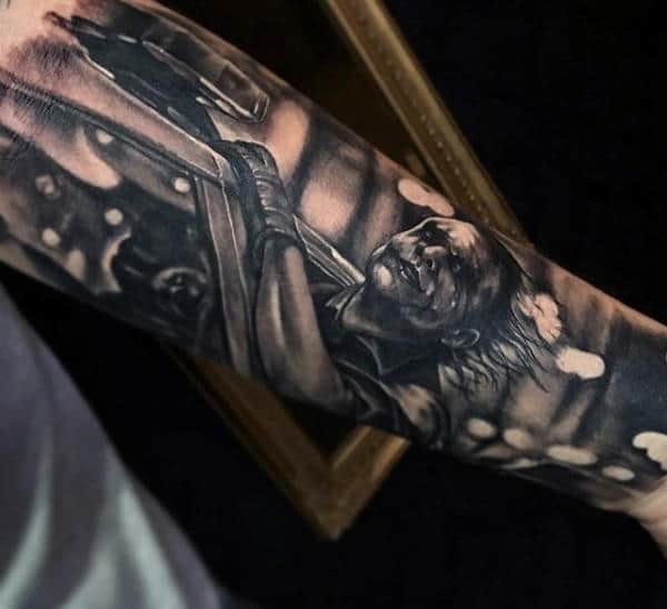 Batman Sleeve Mens Tattoos