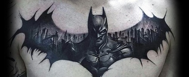 Batman Symbol Tattoo Designs For Men