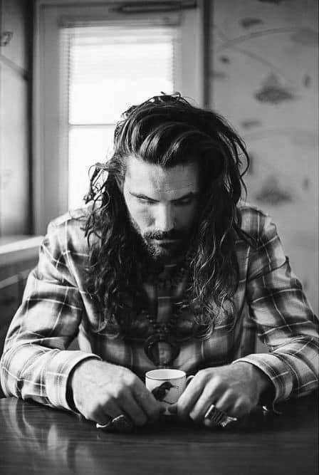 Beach Sufer Mens Haircut Look Long Length