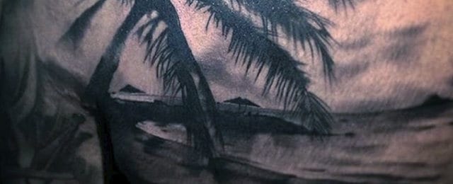 Beach Tattoos For Men