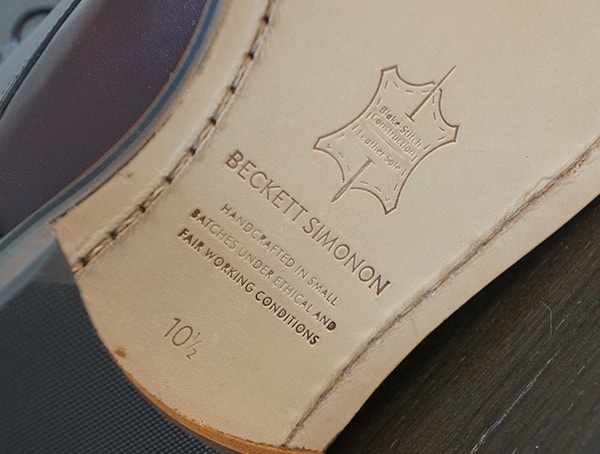 Beckett Simonon Dowler Cap Toe Bottom Of Boot Detail