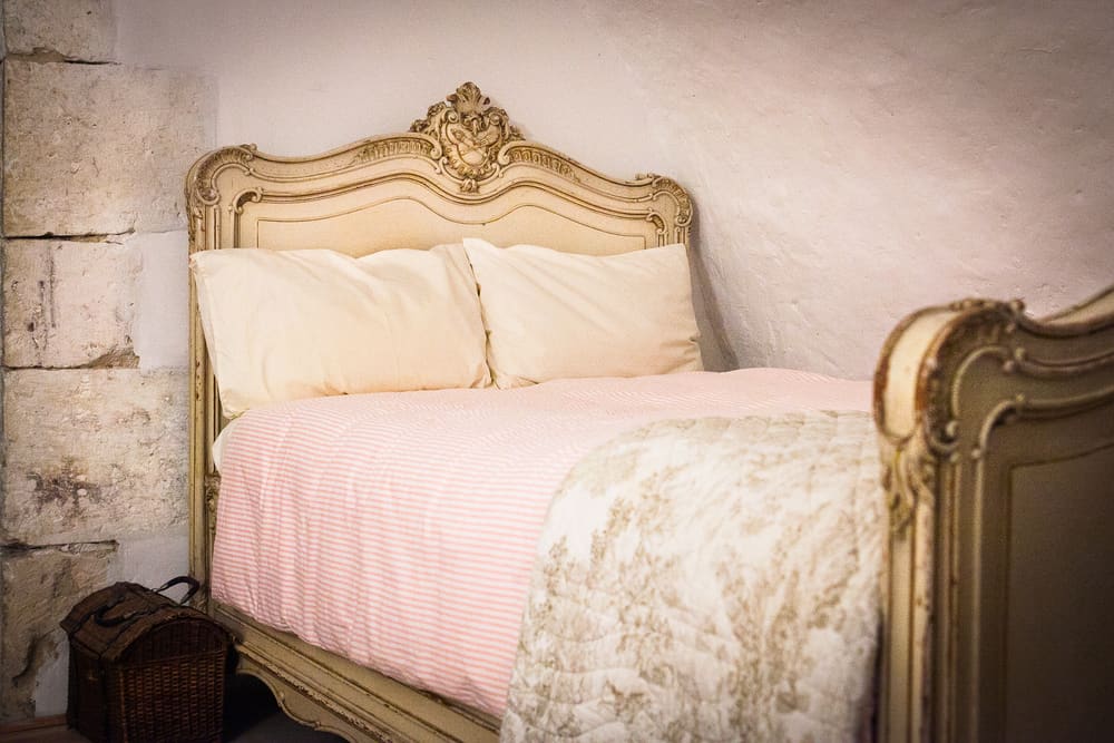 elegant carved headrest bedroom french country style