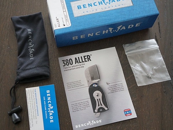 Benchmade 380 Aller Included Tools Bag And Papers