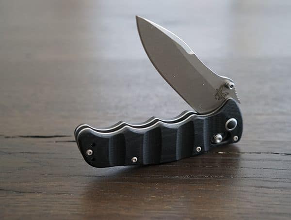 Benchmade Nakamura Axis Knife With Drop Point Blade In Satin Finish