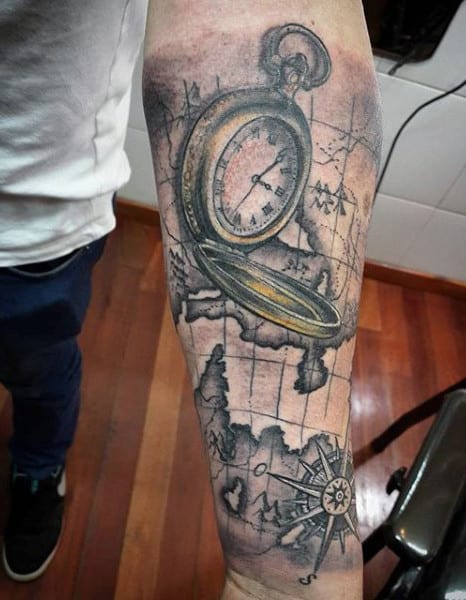 Best Clock Tattoo Designs For Men