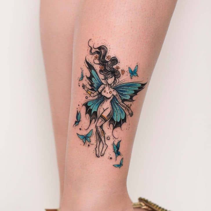 Best Colored Fairy Tattoo
