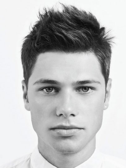 Textured spiky haircut