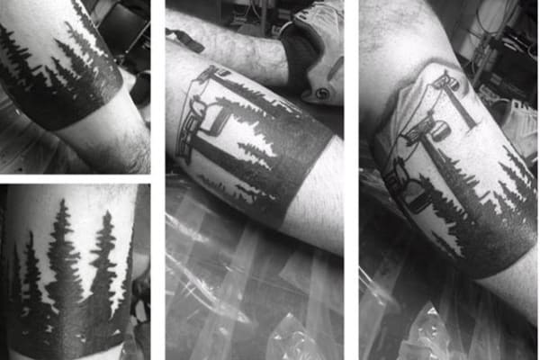 Best Snowboard Tattoo Male Forearms