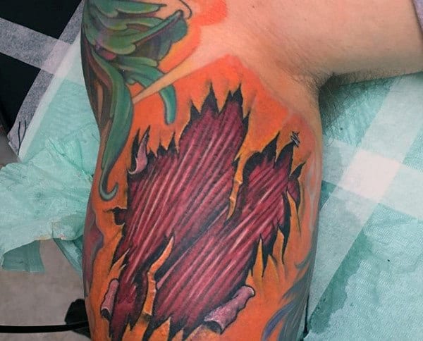 Bicep Guys Muscle Tattoo Ideas