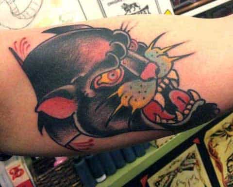 Bicep Guys Tattoo Of Panthers