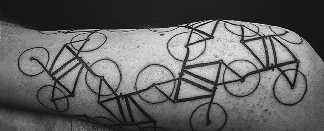 Bicycle Tattoo Designs For Men