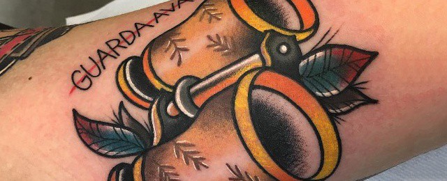 Binoculars Tattoo For Men