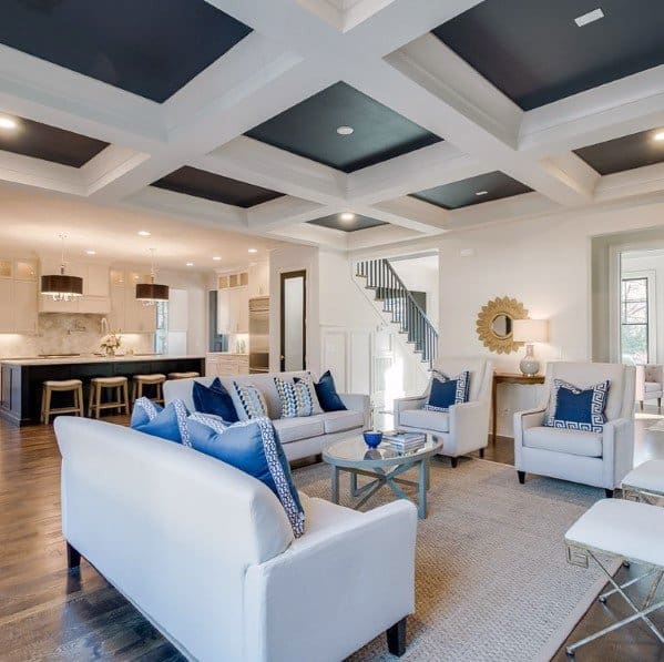 Black And White Coffered Ceiling Ideas