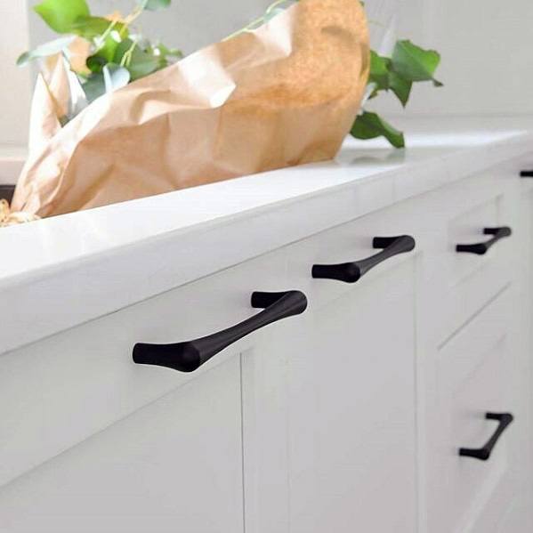 matte black hardware cabinet handles 