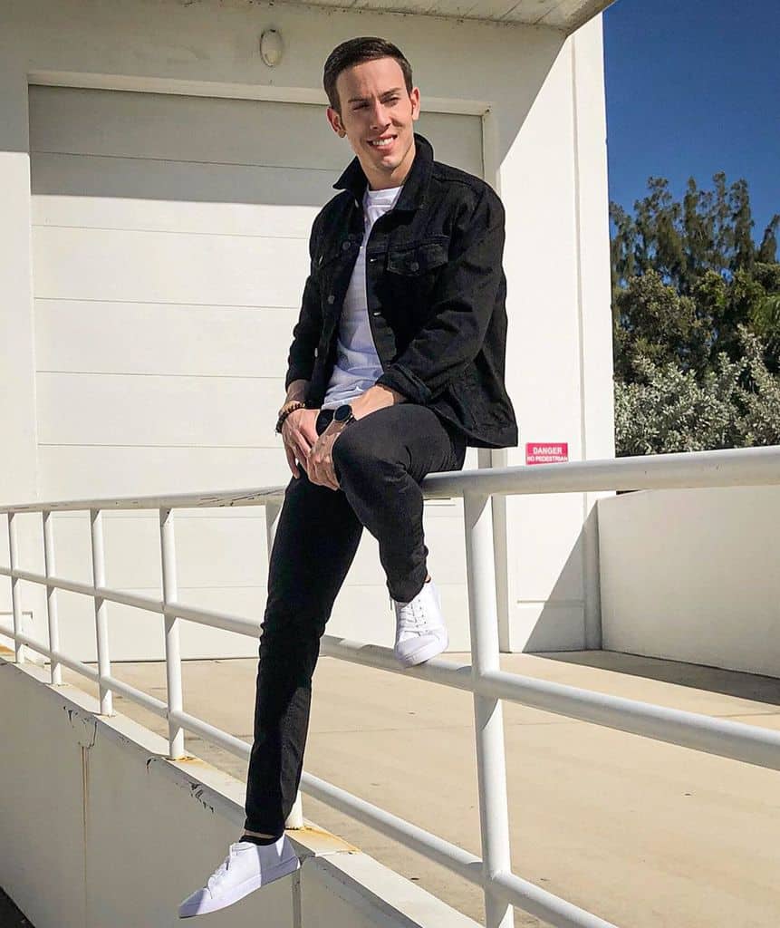 Black Denim Mens Style