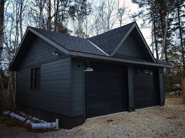 Black Detached Garage Ideas