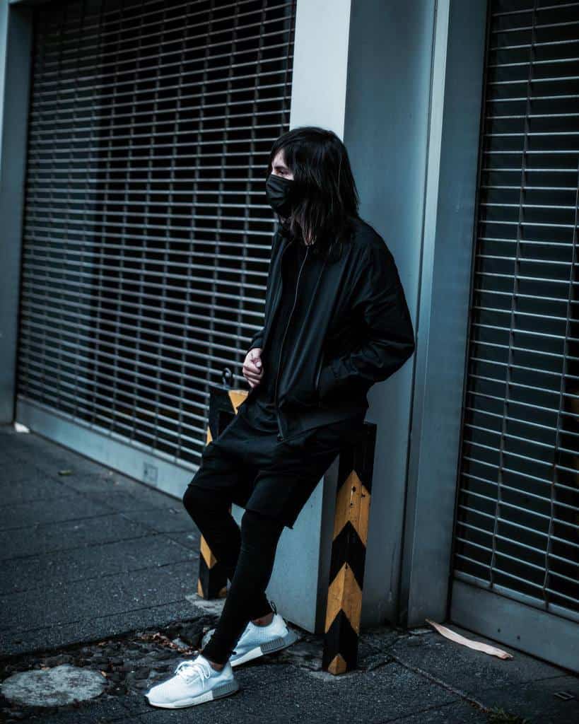 Black Face Mask Outfit Alan Kaizan