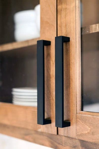 matte black hardware cabinet handles 