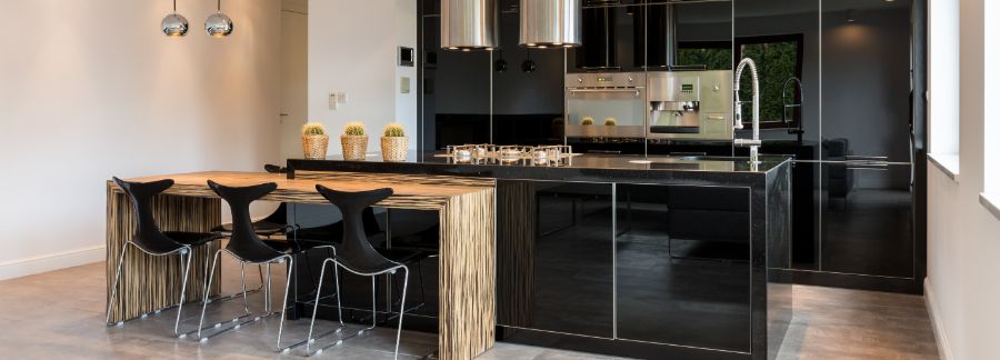 luxury black cabinet kitchen