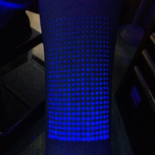 Black Light Glow In The Dark Dot Work Tattoo For Men On Wrist