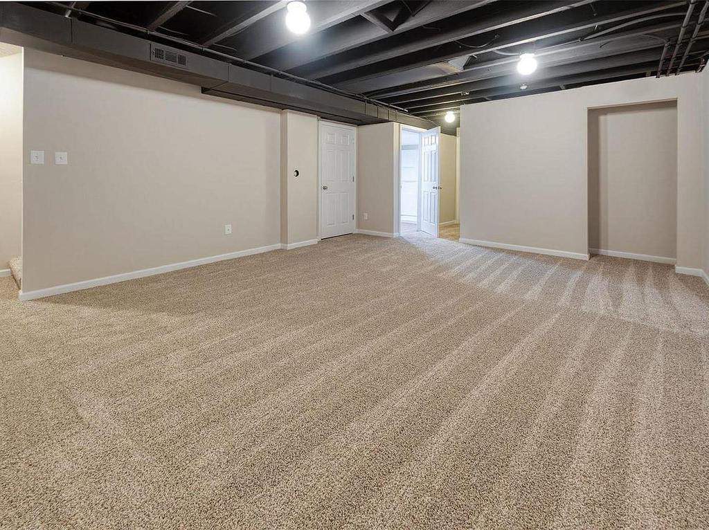black low basement ceiling carpet floors