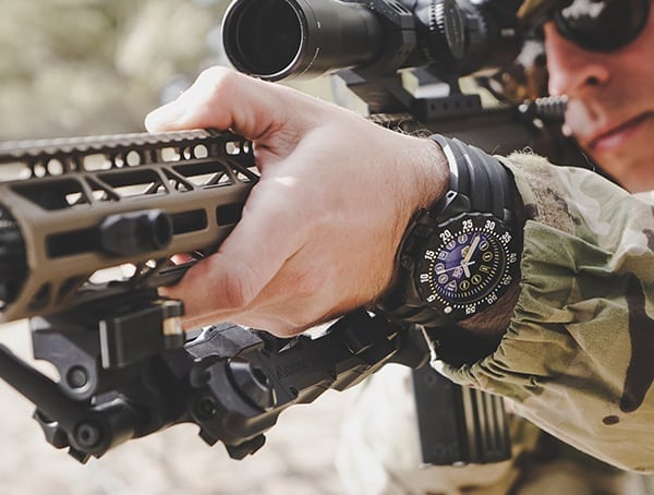 Black Mens Luminox Scott Cassell Deep Dive Special Edition Watch Outdoor Field Test