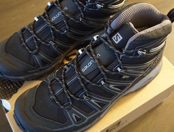 Black Mens Salomon X Ultra Mid 2 Spikes Gtx Hiking Shoes