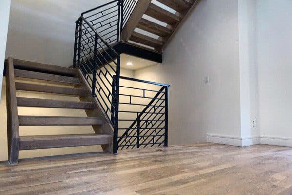 black metal ornate design ideas for stair railings