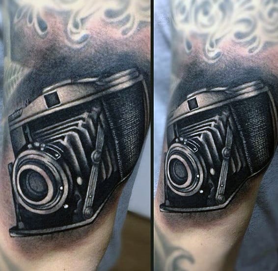 Black Millimeter Camera Male Forearms