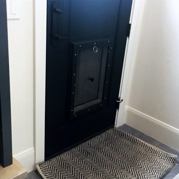 Black Painted Doggy Door