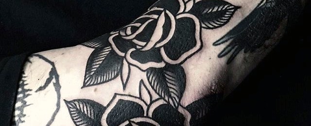 Black Rose Tattoo Designs For Men