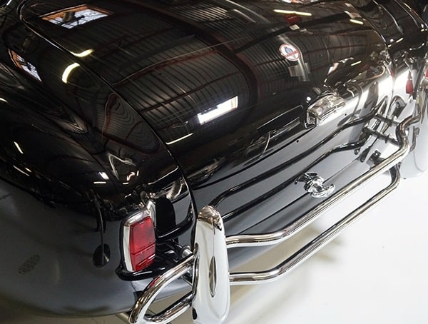 Black Shelby Cobra With Chrome Metal Bumper