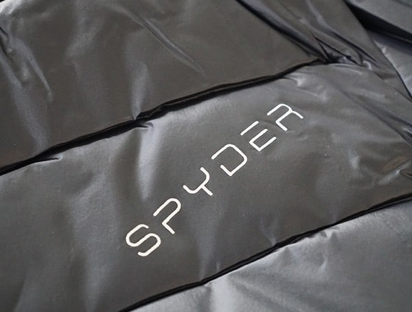 Black Spyder Syrround Mens Down Jacket For Skiing