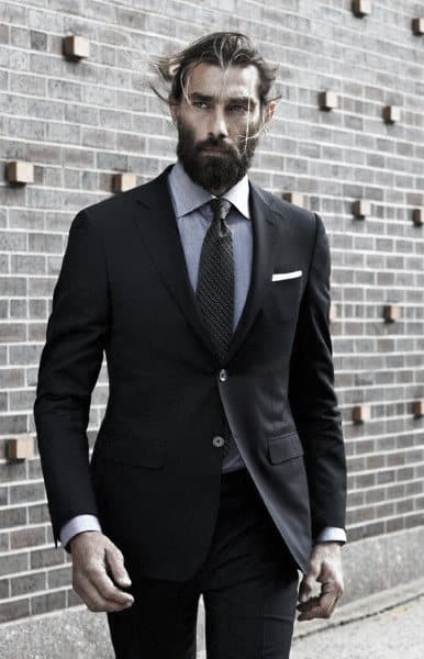 Black Suit Male Style Professional Looks