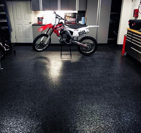 Black Texturized Garage Floor Covering