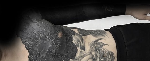 Blackout Tattoo Sleeve Designs For Men