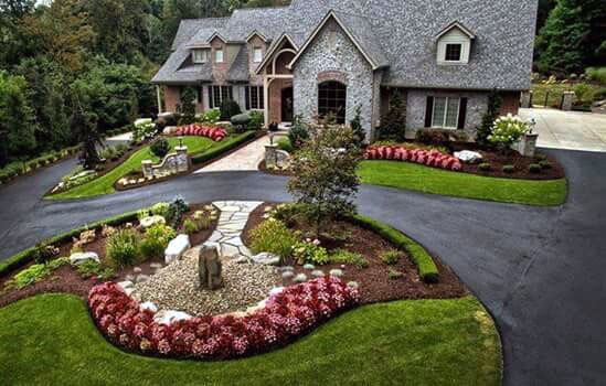 Blacktop Driveway Landscaping Home Designs