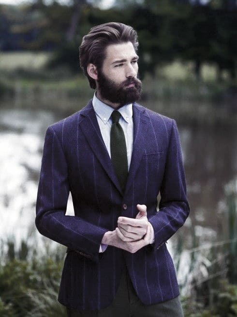 Brown Mens Classy Beard Styles
