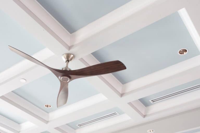 blue coffered ceiling
